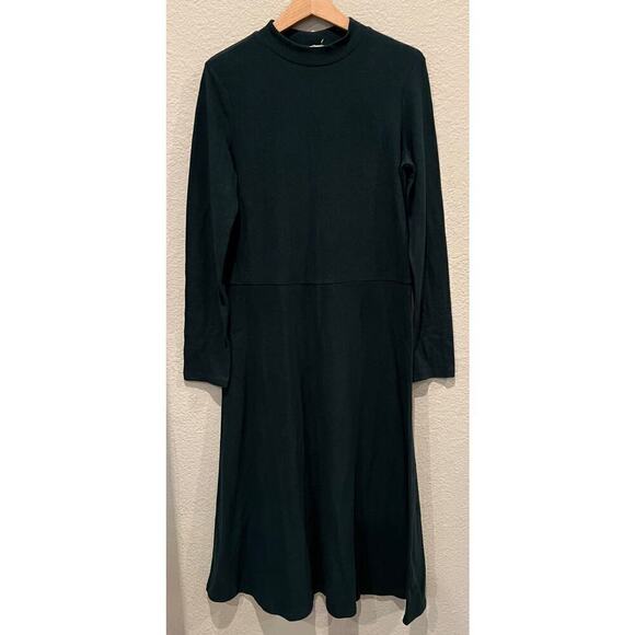 NWT Vince Mock Neck Long Sleeve A-Line Dress Size Large - Picture 2 of 9